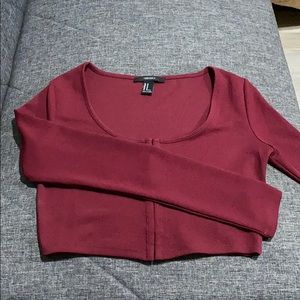Long sleeve crop top